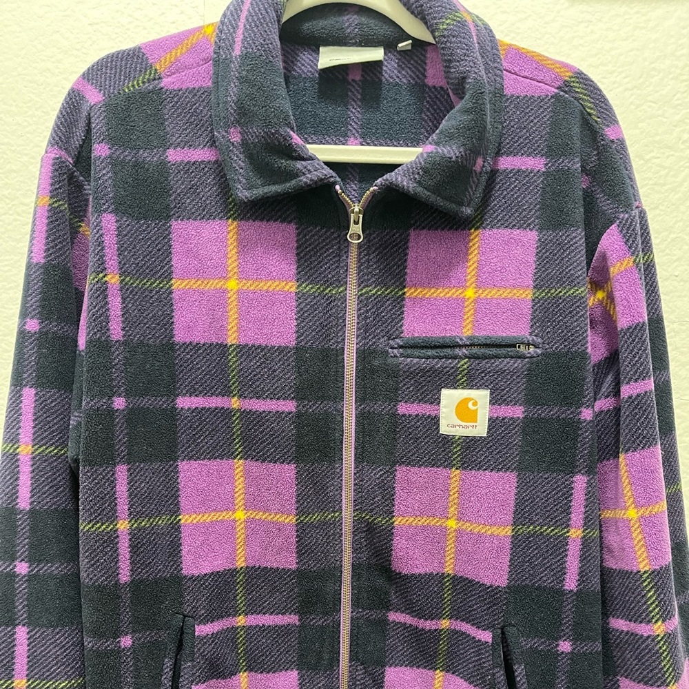 Rare wip carhartt fleece zipper jacket